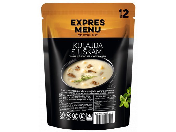 Kulajda s liškami (2 porce)
