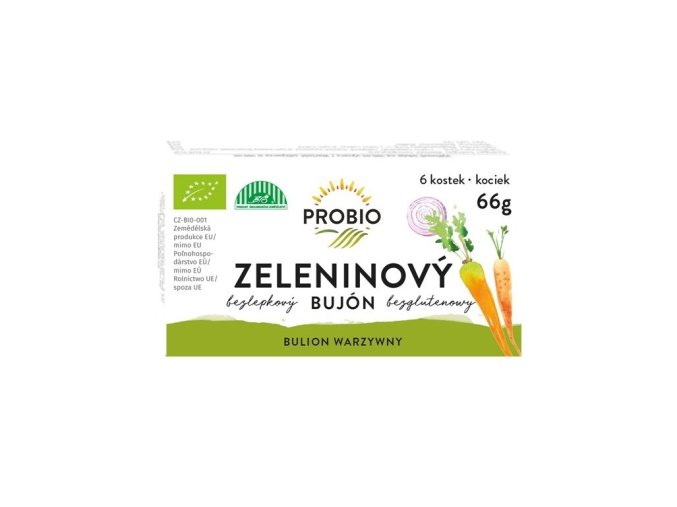15860 bio bujon zeleninovy kostky 6 x 0 5 l 66g