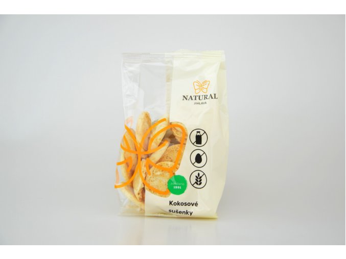 Sušenky kokosové bez lepku, vajec a mléka - Natural 150g