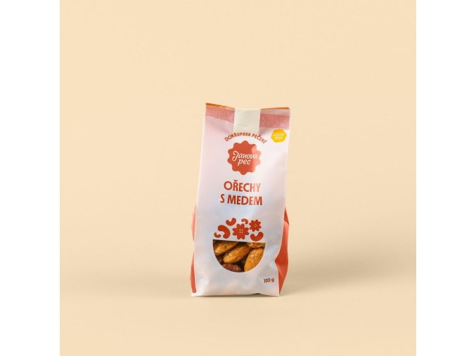 pecene orechy s medem 100 g