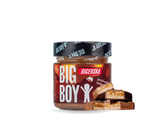 big boy bigerska 220g sladky arasidovy krem s kakaem a slanym karamelem