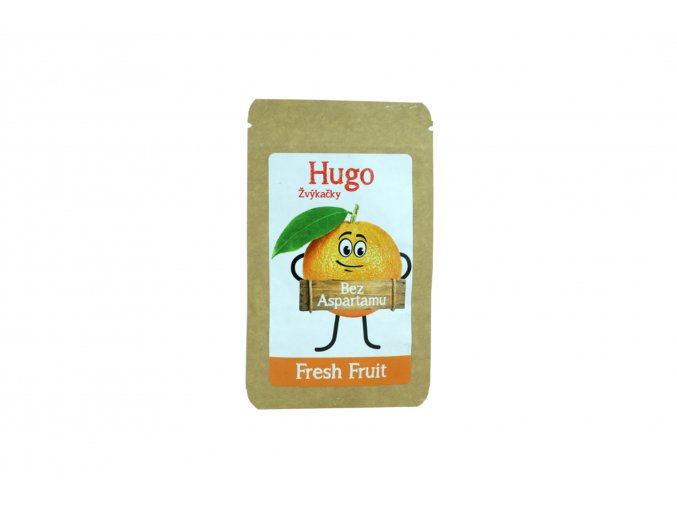 Žvýkačky Fresh Fruit bez aspartamu - Hugo 30 ks / 42g