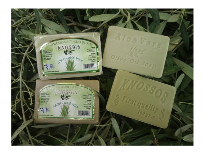 Olivové mýdlo - Aloe Vera - Knossos 100g