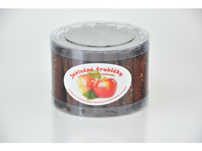Jablečné trubičky s čokoládovou polevou dóza - Trutna 540g