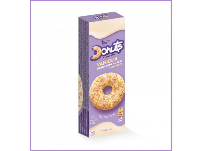 donuts vanilka s cukrovou polevou 111g tiny bez lepku