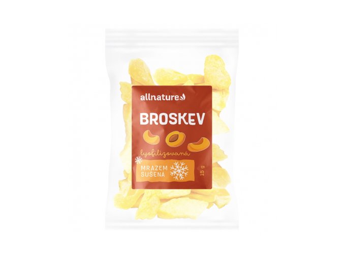 allnature broskev susena mrazem platky 15g