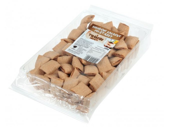 kukuřičné kakaové polštářky s tiramisu