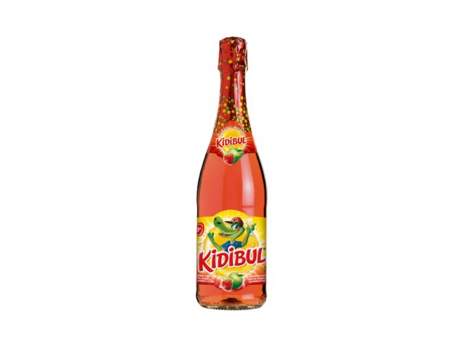 Dětský šumivý nápoj 99% jablko, jahoda - Kidibul 750 ml