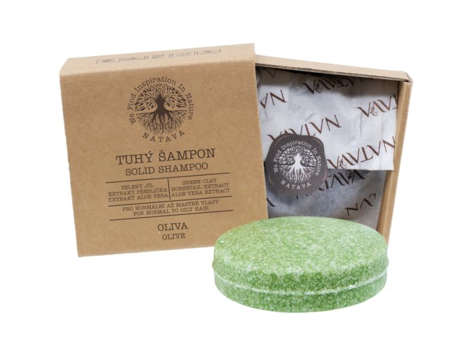 Tuhý šampon na vlasy OLIVA - NATAVA 85g