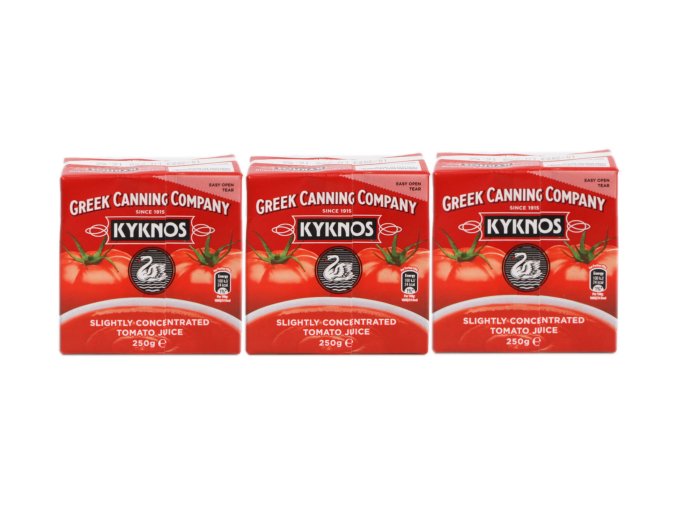 Akční balíček 3x koncetrovaná rajčatová šťáva 250g - pyré - Kyknos