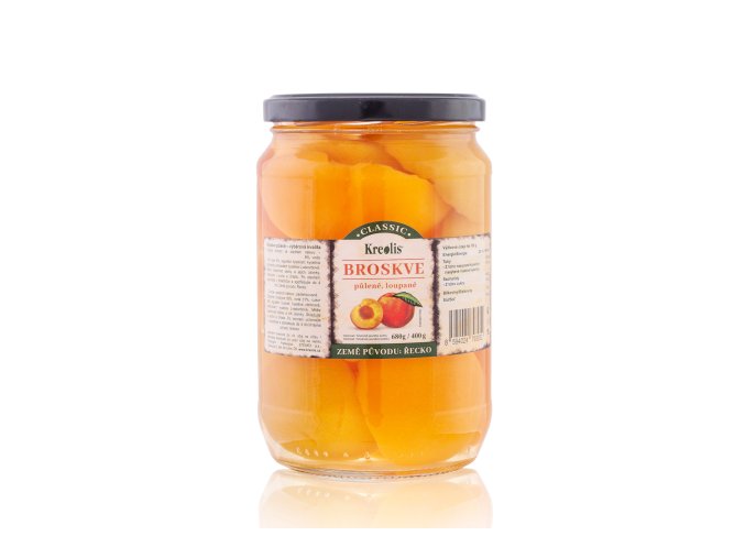 Broskve půlené, loupané (Řecko) - Kreolis 680g