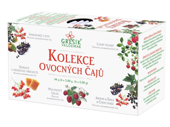 Grešík Kolekce Ovocných čajů 20 sáčků