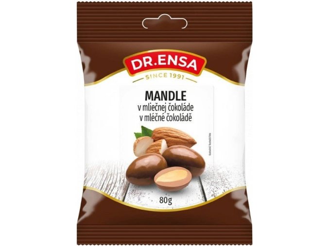 Mandle v mléčné čokoládě