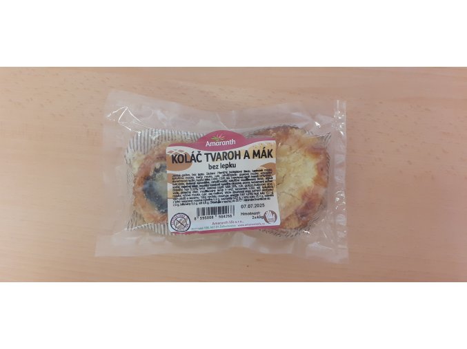 Amaranth Koláčky tvarohový a makový 2x40g