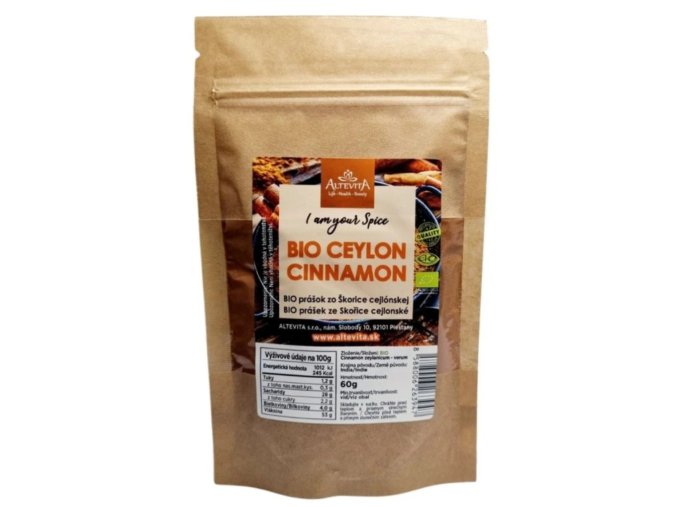 Altevita BIO cejlonská SKOŘICE mletá 250g