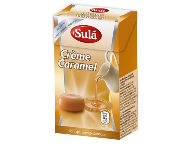 Bonbóny bez cukru Creme Caramel 44g SULÁ