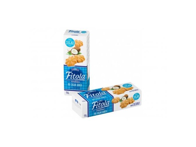 Sušenky s kokosem bez přidaného cukru Fitola 150g