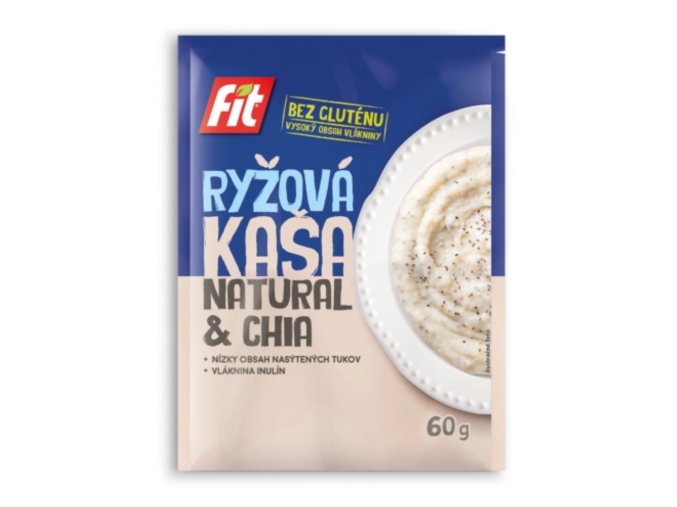 FIT RÝŽOVÁ KAŠE NATURAL S CHIA 60 G