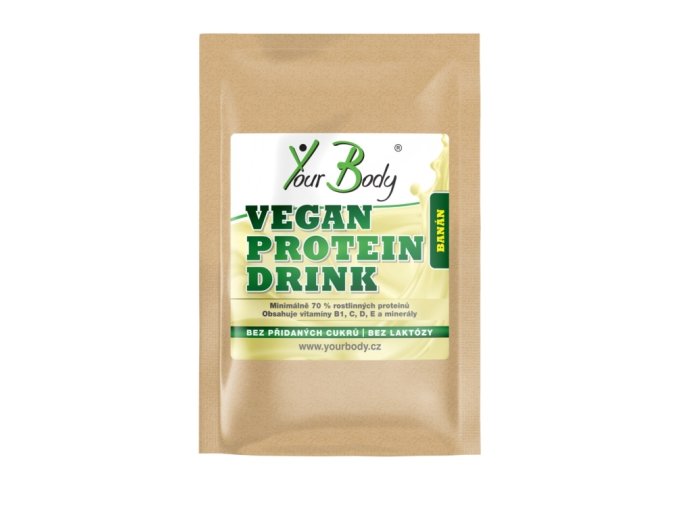 YOURBODY VEGAN PROTEIN DRINK Banán 30g