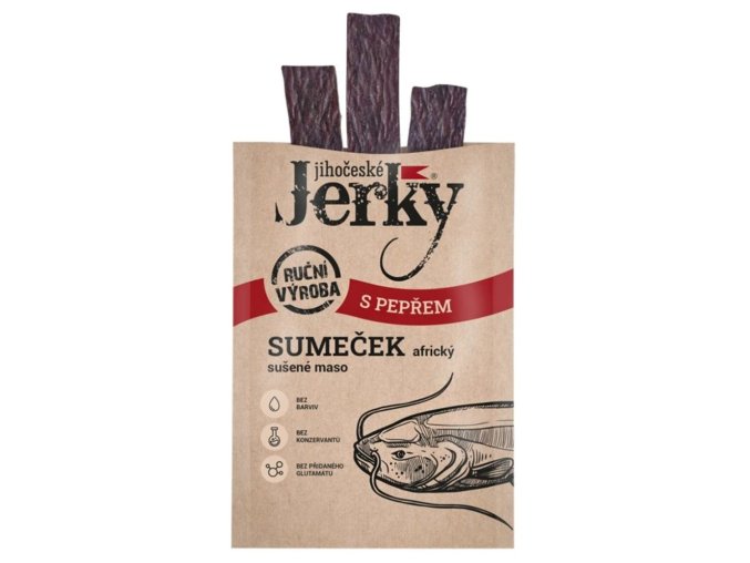 Jihočeské Jerky Sumeček africký s pepřem 15 g