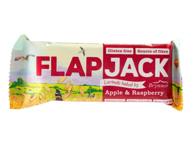 Flapjack ovesný malina jablečná šťáva bezlepkový 80 g BRYNMOR