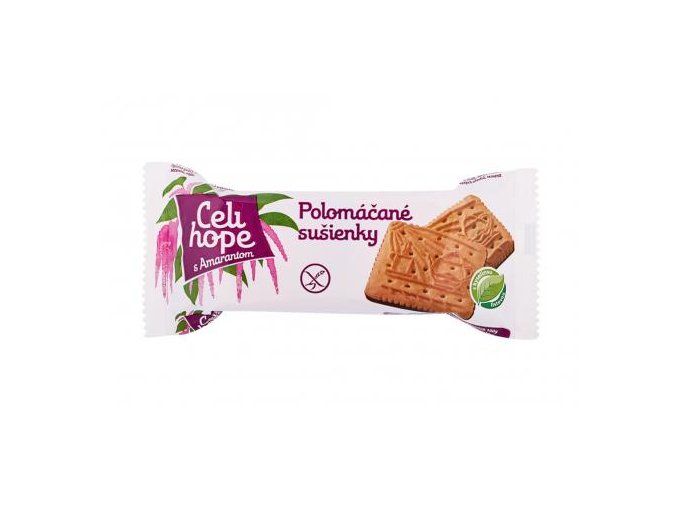 Polomáčené sušenky s amaranthem bez lepku Celihope 90g