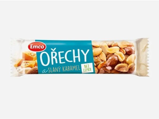 Emco Tyčinka Ořechy a slaný karamel 35g