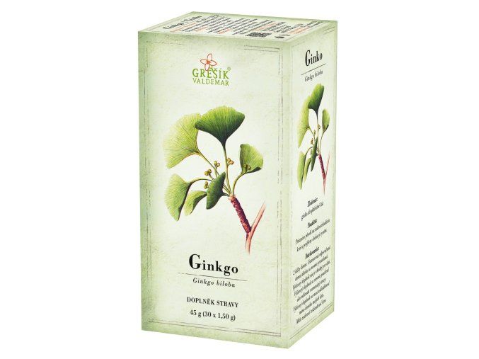 Grešík Ginkgo bylinný porcovaný čaj 30 sáčků