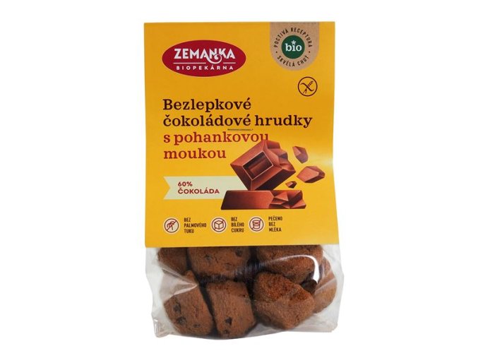 1 Bezlepkové pohankové bio hrudky s čokoládou
