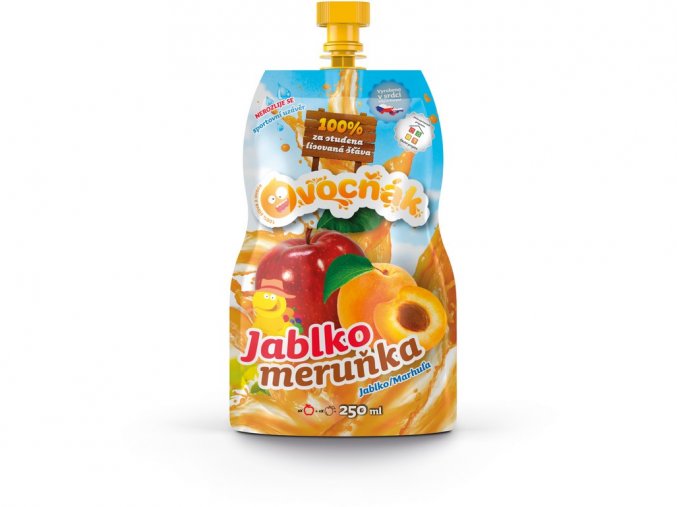 5729 ovocnak most jablko merunka 250ml