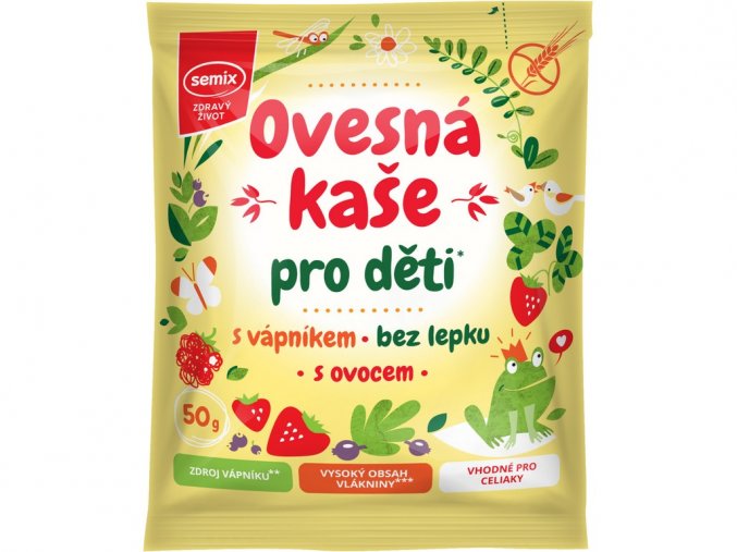 9725 ovesna kase pro deti s vapnikem a ovocem 65g