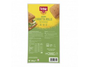 schar ciabatta rustica vicezrnne pecivo bez lepku 200g 4x50g ct 6