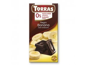torras horka cokolada s bananem 75 g