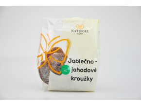 Jablečno jahodové kroužky 150g