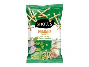 Pečený snack Hummus - bazalka, petržel - Snatt's 85g