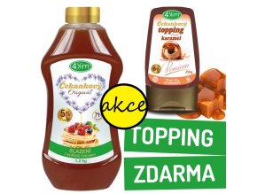 Čekankový sirup + topping slaný karamel zdarma