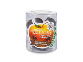 Jablečné kuličky s čokoládovou polevou bez palmového tuku - vegan - Trutna 100g