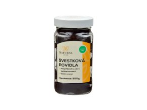 Švestková povidla - bez přidaného cukru - Natural 550g