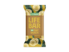 Lifebar Oat snack banánový 40 g BIO LIFEFOOD