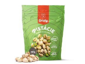 grizly orechy pistacie grizly pistacie prazene solene jumbo 250 g 8595678418230