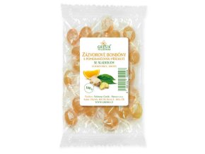 Grešík Zázvorové bonbóny s pomerančovou příchutí se sladidlem 100g
