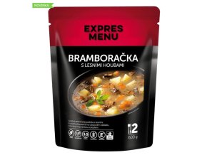 Bramboračka s lesními houbami