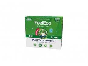 Tablety do myčky 70 mycích tablet Feel Eco 980g