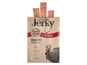 Jihočeské jerky Krůtí sušené maso s pepřem 20g