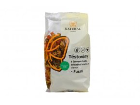 Těstoviny z červené čočky, zeleného hrachu a cizrny bez lepku Fusilli vřetena ITÁLIE Natural 250g