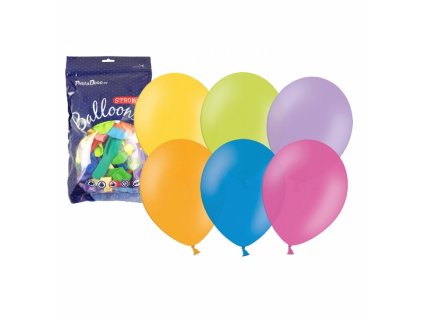 RAPPA Nafukovací balónek metalický 27 cm - 1ks, mix barev