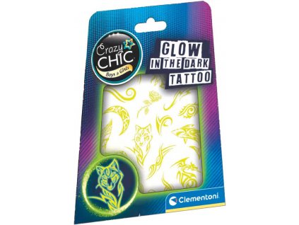 Clementoni CLEMENTONI Tetování Crazy CHIC svítící ve tmě pro kluky a holky
