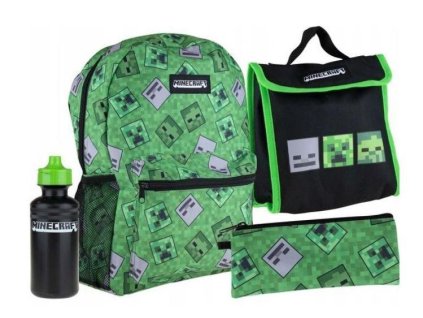 4 - DÍLNÁ SADA S BATOHEM MINECRAFT