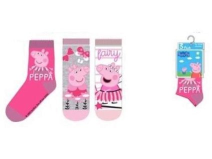 SADA 3 KS PONOŽKY PEPPA PIG