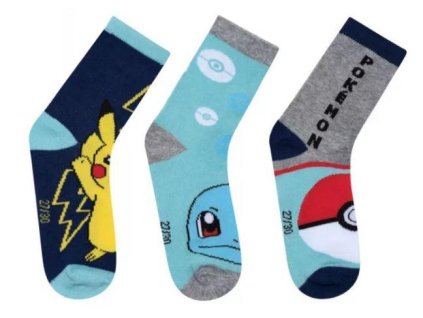 SADA 3 KS PONOŽKY POKÉMON